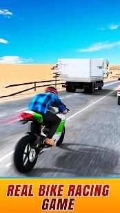 Moto Racer : City Highway Bike Traffic Rider Game screenshot 1