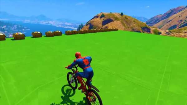 Superhero BMX Stunts Racing: Top Racing Games स्क्रीनशॉट 1