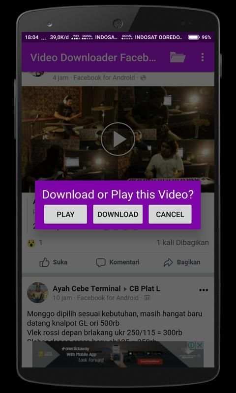 Downloader Video Facebook screenshot 2