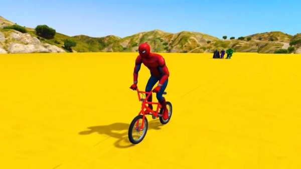 Superhero BMX Stunts Racing: Top Racing Games स्क्रीनशॉट 3