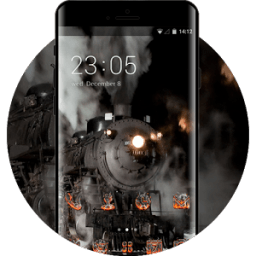 ikon Steam punk theme smoke road train wallpaper