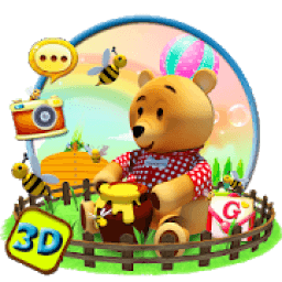 3d cute teddy icon