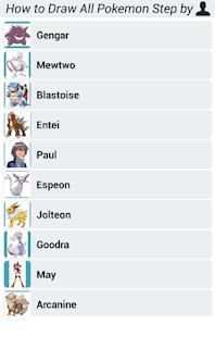 How to Draw All Pokemon Step by Step screenshot 8