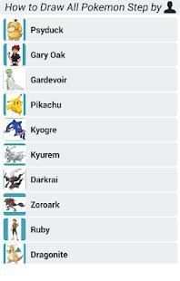 How to Draw All Pokemon Step by Step screenshot 9
