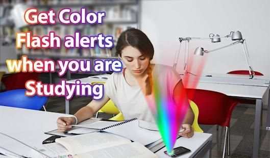 Color flashlight on call and sms: LED torch flash screenshot 3