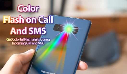 Color flashlight on call and sms: LED torch flash screenshot 7