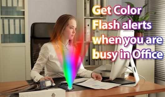 Color flashlight on call and sms: LED torch flash screenshot 4