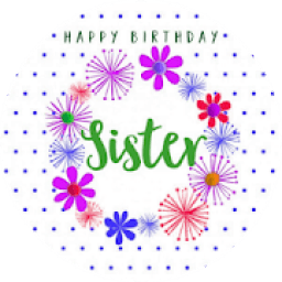 Happy Birthday Sister Card icon