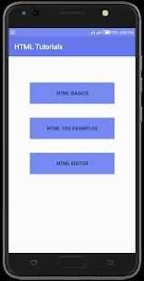 HTML Tutorials स्क्रीनशॉट 2