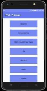 HTML Tutorials स्क्रीनशॉट 3