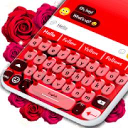 Red Roses emoji Keyboard