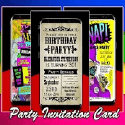 Party Invitation Card Design आइकन