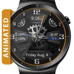 Carbon Gears HD Watch Face & Clock Widget