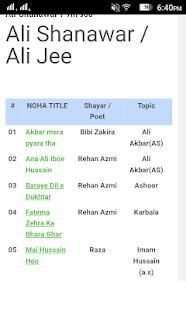 Noha Manqabat lyrics screenshot 3