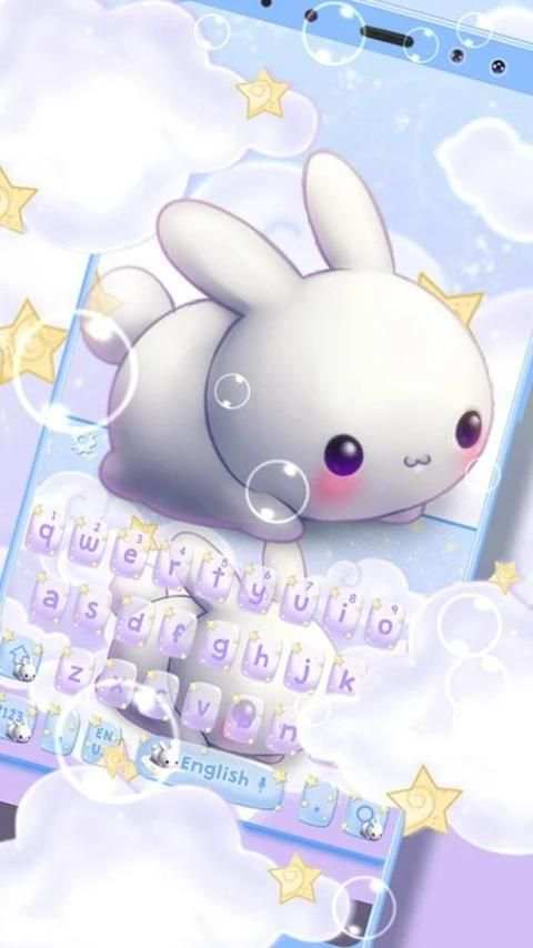 Kawai Rabbit Keyboard Theme screenshot 3