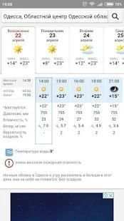 SINOPTIK: Погода в Украине и мире screenshot 1