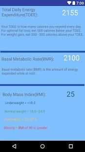 TDEE Calculator screenshot 1