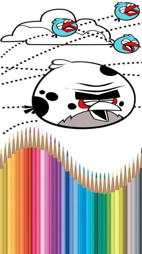 Kids Coloring Book For Angry Birds स्क्रीनशॉट 2