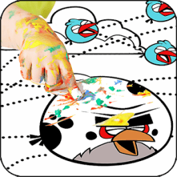 Kids Coloring Book For Angry Birds आइकन
