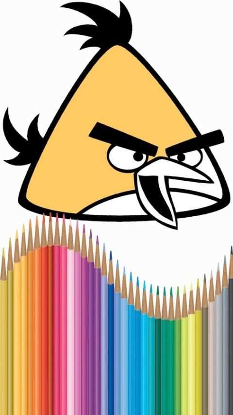 Kids Coloring Book For Angry Birds स्क्रीनशॉट 1