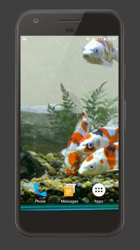 Koi Fish Tank Video Wallpaper screenshot 3