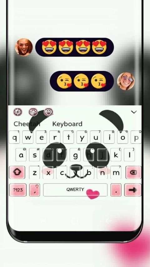 cute Panda Face Theme screenshot 3