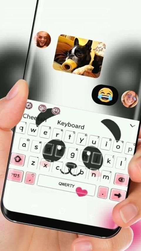 cute Panda Face Theme screenshot 1