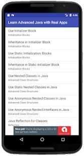 Learn Advanced Java with Real Apps स्क्रीनशॉट 1