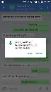 JuztChat Messenger Free Calls and Messages screenshot 2