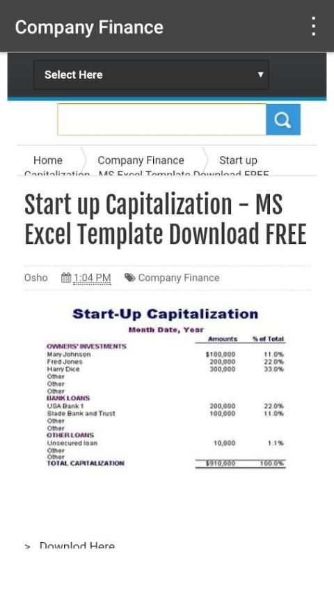 Excel Templates screenshot 5