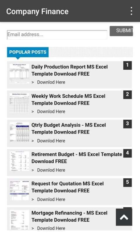 Excel Templates screenshot 4