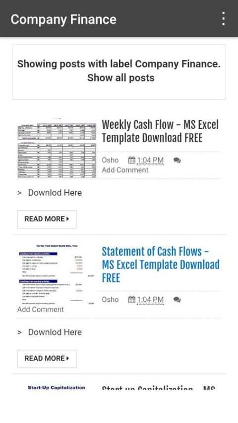 Excel Templates screenshot 6