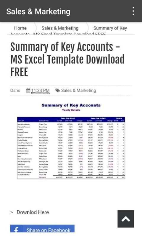 Excel Templates screenshot 2