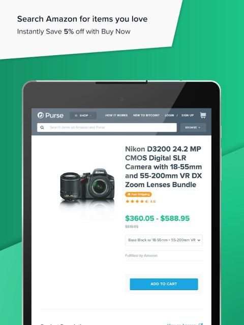 Purse - Bitcoin Shopping screenshot 2