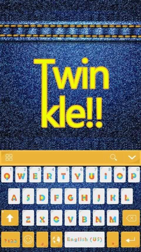 Twinkle Kika keyboard theme 6 تصوير الشاشة