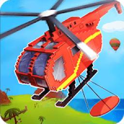 Craft Helicopter Blocky City Sky Rescue