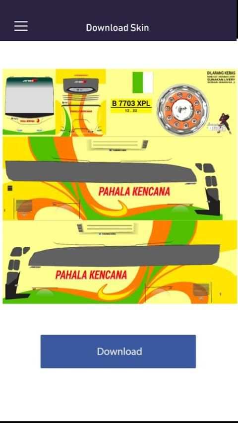 Livery Bussid Pahala Kencana screenshot 5