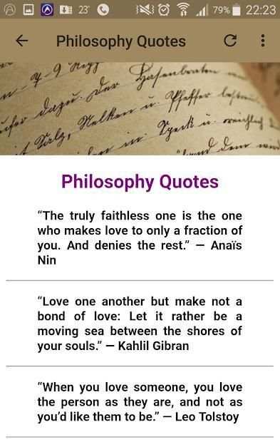 Philosophy Quotes स्क्रीनशॉट 1