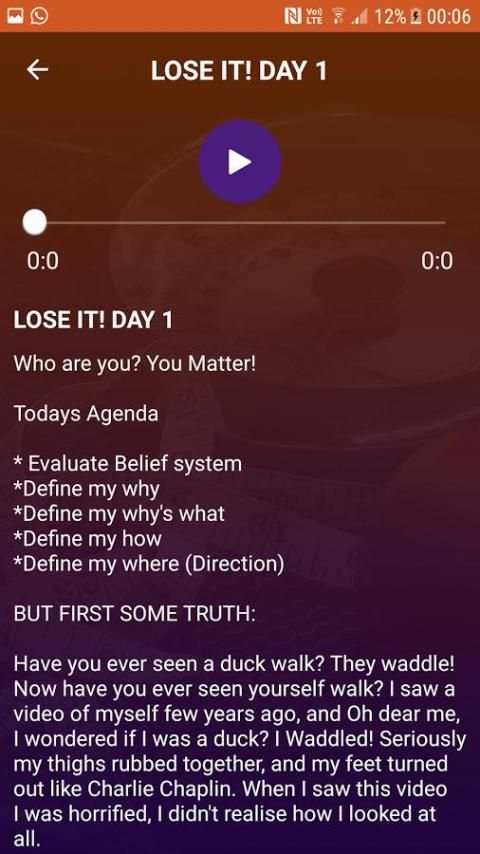 Loseit Mindset - reset your thinking screenshot 1