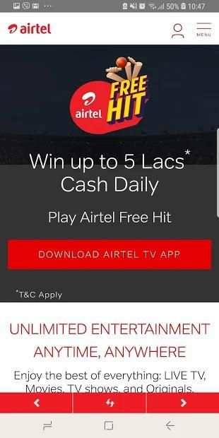 My Airtel App screenshot 4