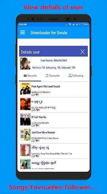 Sing Downloader for Smule स्क्रीनशॉट 2
