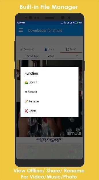 Sing Downloader for Smule स्क्रीनशॉट 1
