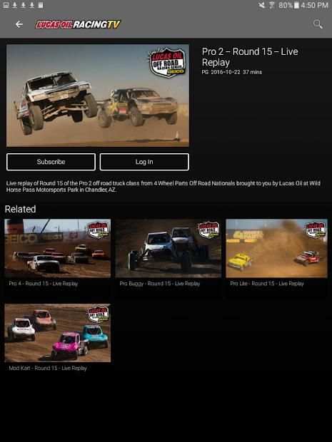 Lucas Oil Racing TV screenshot 1