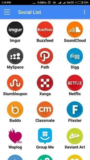 Social Networks : All in one Social Media Classic screenshot 1