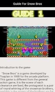 Guide For Snow Bros screenshot 5
