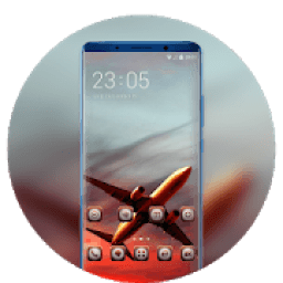 Theme for moving plane wallpaper आइकन