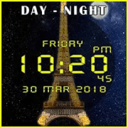 Day night automatic change clock wallpaper आइकन