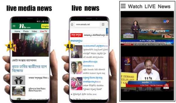 Telugu Live News:TV9 Telugu,ETV Telugu,V6 &allRank screenshot 1