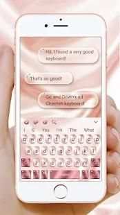 Rose Gold Diamond Keyboard For Phone 8 screenshot 4