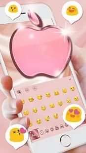 Rose Gold Diamond Keyboard For Phone 8 screenshot 2